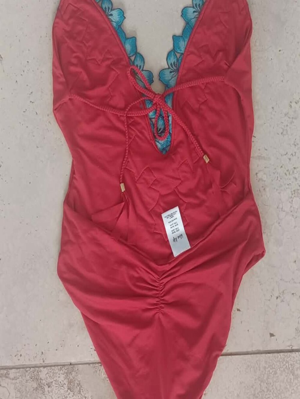 Blue Life Embroidered One-Piece Swimsuit - Picture 2 of 6
